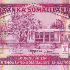 Bancnota Somaliland 1.000 Shilingi 2011 - P20a UNC