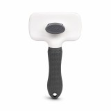 Perie Slicker pentru C&acirc;ini și Pisici, M&acirc;ner Ergonomic, Negru