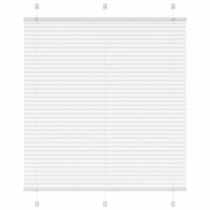 vidaXL Jaluzea plisată alb 115x100 cm Lățime țesătură 114,4 cm 4015486