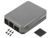 Carcasă Aluminiu Gri pentru Raspberry Pi 4 B