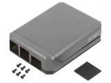 Carcasă Aluminiu Gri pentru Raspberry Pi 4 B