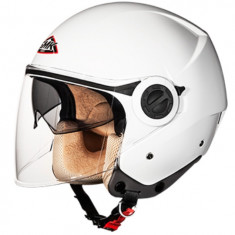 Casca Moto Smk Cooper White GL100 Marimea M SMK0109/17/GL100/M