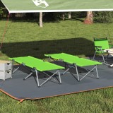 vidaXL Pat pliabil de camping Verde &icirc;nchis