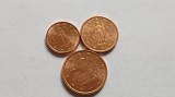 San Marino-Lot 1,2,5 eurocent-UNC, Europa