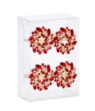 Set 4 inele servetele masa Craciun Coronite 14x10x4.5cm