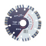Disc diamantat turbo segmentat 125x22.23mm, segment 10mm pentru beton armat, piatra dura, pavele Breckner Germany