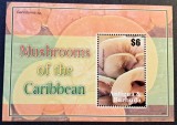Ciuperci - Antigua &amp; Barbuda - Coliță Filatelică Individuală "Pleurotus Djamor" (Neștampilat / MNH) CP1_III