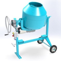 Betoniera C190 SR OMAER, putere motor 1CP, Transmisie cu Reductor, Functionare Silentioasa, alimentare 230V, 115kg