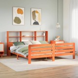 VidaXL Cadru de pat fără saltea, maro ceruit 180x200 cm lemn masiv pin