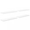Rafturi de perete, 4 buc., alb extralucios, 120x23,5x3,8 cm MDF