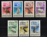 MONGOLIA 1981 - Fauna arctica, Zeppeline, timbre pe timbre/ serie completa