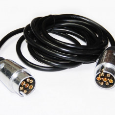 Cablu electric curent flexibil 7 pini cu fisa metal , 3.5 metri AutoDrive ProParts