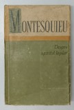 DESPRE SPIRITUL LEGILOR , VOLUMUL I de MONTESQUIEU , 1964 , * PREZINTA URME DE UZURA