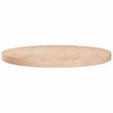 vidaXL Blat de masă rotund, &Oslash;80x4 cm, lemn masiv stejar netratat