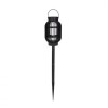 Lampa Solara Gradina Tip Lampion LED, 12.8x12.8x67cm, Gardenline, Negru, Rezistenta la Intemperii