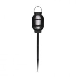 Cumpara ieftin Lampa Solara Gradina Tip Lampion LED, 12.8x12.8x67cm, Gardenline, Negru, Protectie IP44
