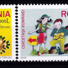 2005 Cercetasii Romaniei LP1686 MNH Pret 3+1Lei