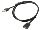 Cablu USB 2.0 USB A la USB A 1m Negru, Vention