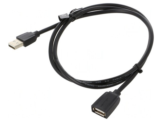 Cablu USB 2.0 USB A la USB A 1m Negru