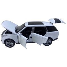 Macheta replica Range Rover alb deschide 4 usi, capota si portbagaj