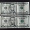 Lot 2 bancnote serie consecutiva SUA - 5 Dollars 1999 - BB - New York