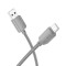 Hoco Cablu USB-A la Type-C X113, 3A, 1m, Gri