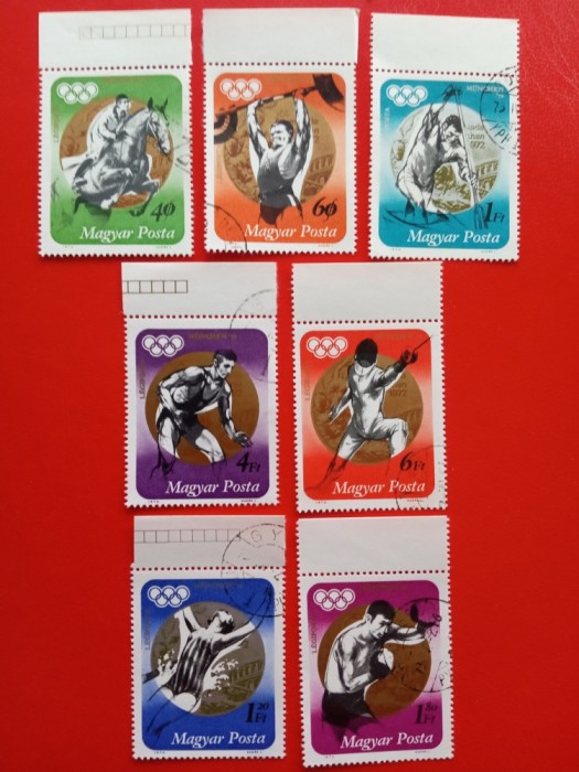 UNGARIA, SPORT - SERIE COMPLETĂ ȘTAMPILATĂ