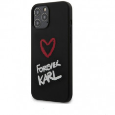 Husa Originala Karl Lagerfeld iPhone 12 Pro Max - KLHCP12LSILKRBK