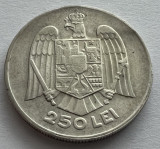 250 Lei 1935, Argint, Carol II, Romania, RARA!