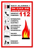 Semn pentru alarma in caz de incendiu