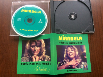 mirabela dauer te iubesc iubirea mea cd disc selectii muzica usoara slagare VG+ foto