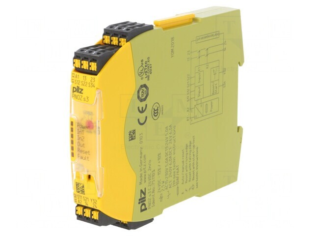 Releu de Siguranță PNOZ s3 24VDC 3IN/3OUT