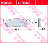 Set placute frana TRW MCB699 &ndash; MBK Skyliner 250cc &ndash; Yamaha X City &ndash; X Max 250cc &ndash; YZF R6 - R1 600-1000cc