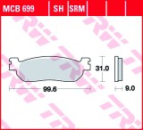 Set placute frana TRW MCB699 &ndash; MBK Skyliner 250cc &ndash; Yamaha X City &ndash; X Max 250cc &ndash; YZF R6 - R1 600-1000cc