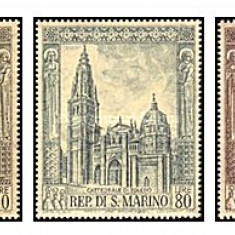 San Marino 1967 - Catedrale gotice, serie neuzata