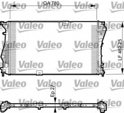 Radiator, racire motor OPEL VIVARO caroserie (F7) (2001 - 2014) VALEO 735599 foto