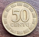 C50 - Moneda foarte veche - Lituania - 50 centu - 1997