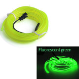 Fir Neon Auto &quot;EL Wire&quot; culoare Verde Fluorescent, lungime 5M, alimentare 12V,