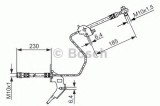 Conducta / cablu frana OPEL ASTRA H GTC (L08) (2005 - 2016) BOSCH 1 987 476 199