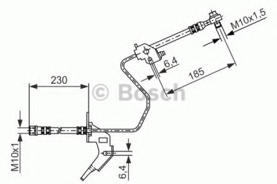 Conducta / cablu frana OPEL ASTRA H Combi (L35) (2004 - 2016) BOSCH 1 987 476 199 foto