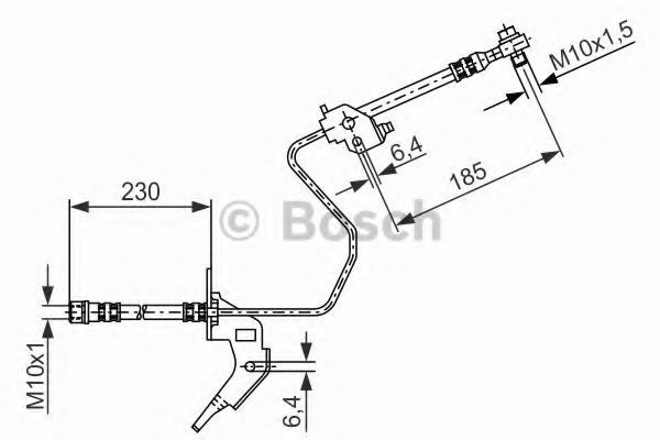 Conducta / cablu frana OPEL ASTRA H Combi (L35) (2004 - 2016) BOSCH 1 987 476 199