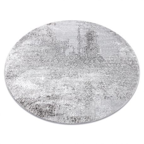 Covor MEFE modern Cerc 8731 Vintage - structural două niveluri de l&acirc;nă gri , cerc 100 cm