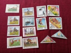 LOT TIMBRE STAMPILATE MONGOLIA ETC FAUNA foto