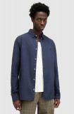 AllSaints camasa HAWTHORNE LS SHIRT barbati, culoarea alb, cu guler clasic, slim