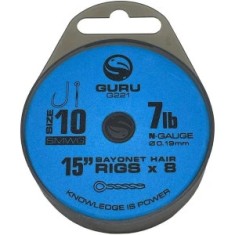 Carlige Legate Guru Bayonets, Carlig Nr.12, 0.22mm, 38cm, 8buc/pac foto