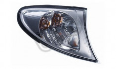 Lampa semnalizare fata Bmw Seria 3 E46 Sedan/Combi 10.2001-06.2005 ULO partea dreapta alba cu reflector cromat foto