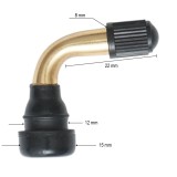 Valva roata tubeless PVR40X din aluminiu, 90 grade, pentru anvelope