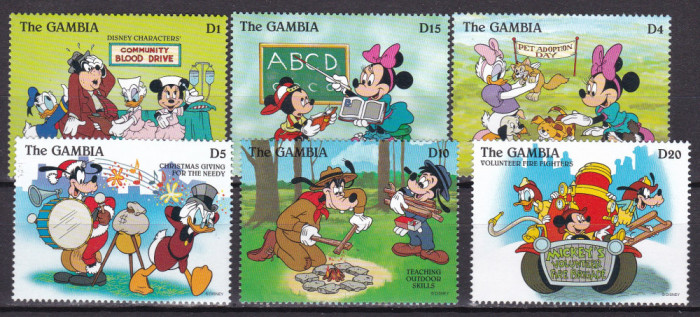 Gambia 1996 Disney MI 2322-2327 MNH