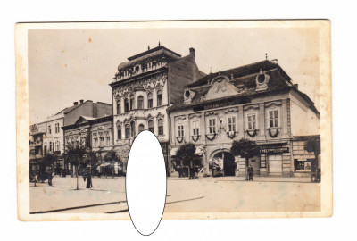 CP Targu Mures - Piata centrala, ocupatia maghiara, circulata, 1942, animata foto