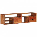 vidaXL Comodă TV, 140x30x35 cm, lemn masiv de acacia